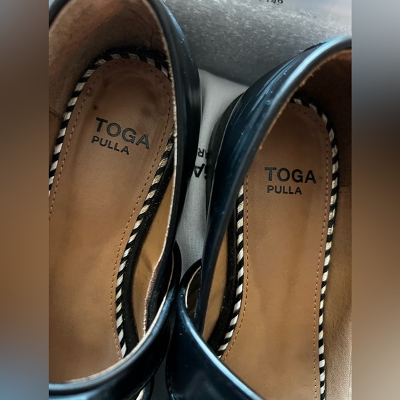 TOGA Pulla Black and Silver Embellished Sandals - Picture 4 of 8